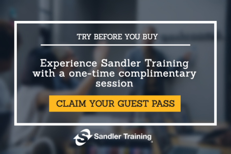 Complimentary Sandler Session
Sandler Training Boston